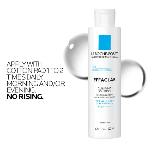 effaclar clarifying solution acne toner tonico per lacne con acido salicilico