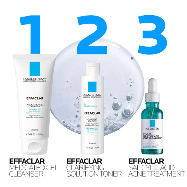 effaclar detergente viso medicato per acne detergente viso allacne con acido salicilico clinicamente testato e raccomandato dai dermatologi