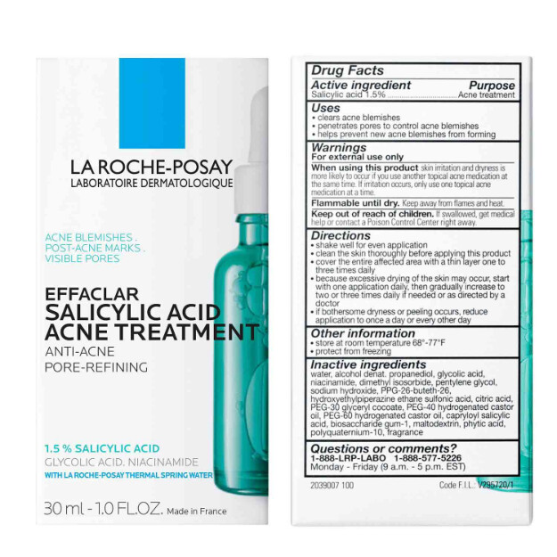 siero per il trattamento dellacne con acido salicilico effaclar siero per il trattamento dellacne con acido salicilico al 15