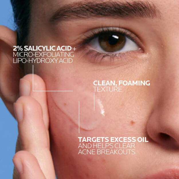 effaclar detergente viso medicato per acne detergente viso allacne con acido salicilico clinicamente testato e raccomandato dai dermatologi