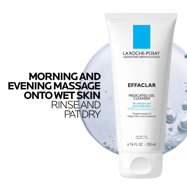 effaclar detergente viso medicato per acne detergente viso allacne con acido salicilico clinicamente testato e raccomandato dai dermatologi