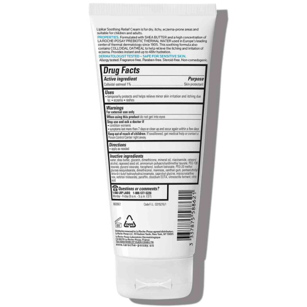 lipikar eczema cream crema lenitiva per leczema con farina davena colloidale