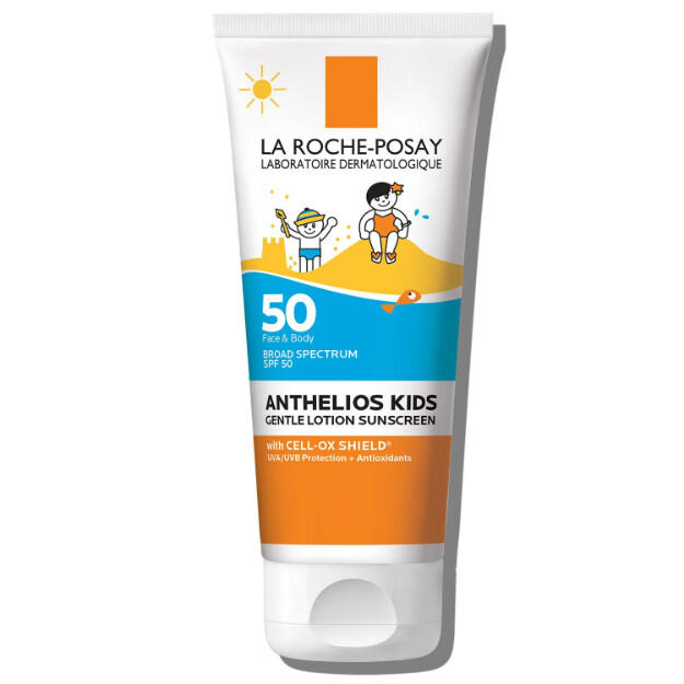 anthelios gentle lotion kids sunscreen spf 50 protezione solare per bambini resistente allacqua senza ossibenzone