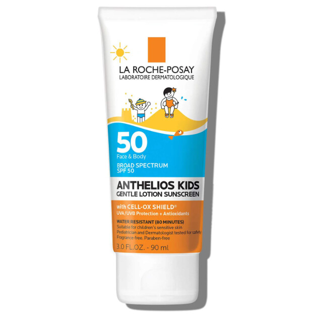 anthelios gentle lotion kids sunscreen spf 50 protezione solare per bambini resistente allacqua senza ossibenzone