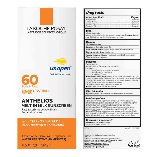 anthelios melt-in milk sunscreen spf 60 la nostra migliore protezione solare per viso e corpo