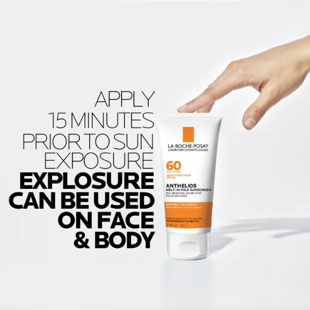 anthelios melt-in milk sunscreen spf 60 la nostra migliore protezione solare per viso e corpo
