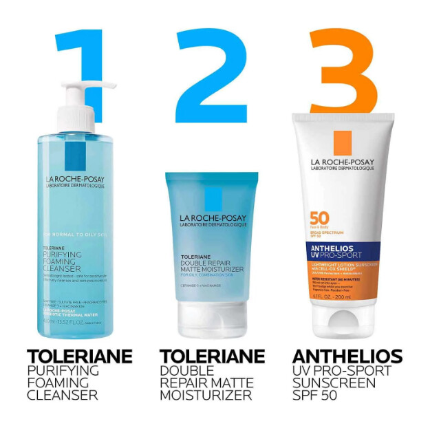 anthelios uv pro-sport sunscreen spf 50 protezione solare a lunga durata per viso e corpo resistente allacqua e al sudore per attività fisica e sport