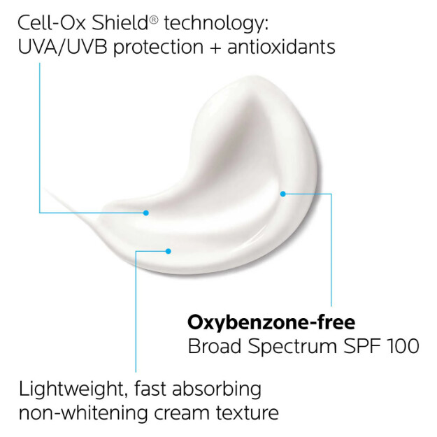 anthelios melt-in milk sunscreen per viso e corpo spf 100 protezione solare ad ampio spettro per pelli sensibili al sole