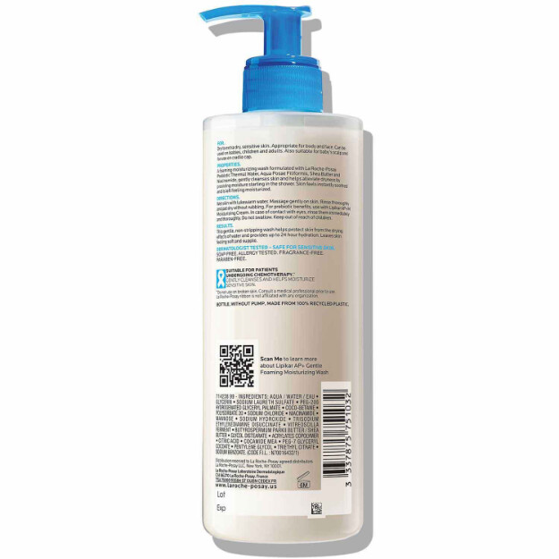 lipikar wash ap detergente idratante per corpo e viso detergente per corpo e viso per pelli molto secche