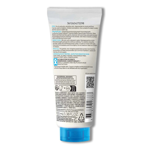 lipikar wash ap detergente idratante per corpo e viso detergente per corpo e viso per pelli molto secche