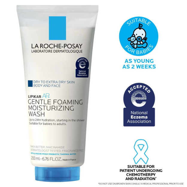 lipikar wash ap detergente idratante per corpo e viso detergente per corpo e viso per pelli molto secche