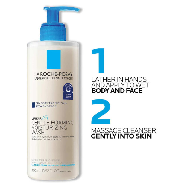 lipikar wash ap detergente idratante per corpo e viso detergente per corpo e viso per pelli molto secche
