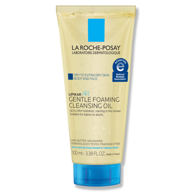 lipikar ap olio detergente schiumogeno delicato olio detergente idratante per corpo e viso per pelli secche e molto secche