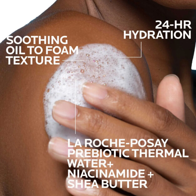 lipikar ap olio detergente schiumogeno delicato olio detergente idratante per corpo e viso per pelli secche e molto secche