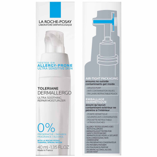 toleriane dermallergo crema idratante crema ultra idratante testata su pelle a tendenza allergica