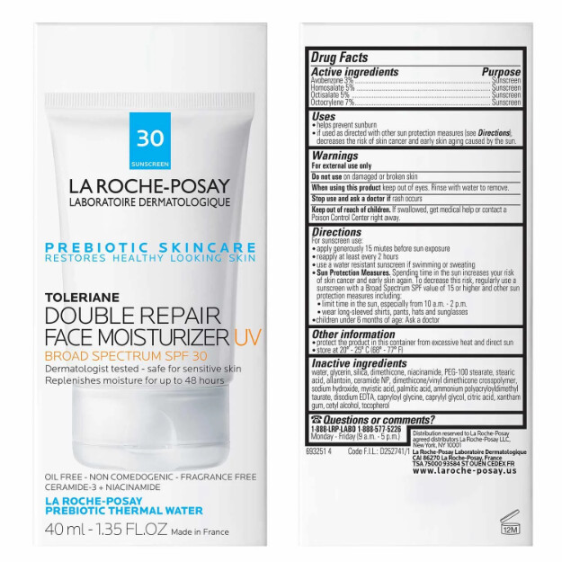 toleriane double repair crema idratante viso con spf crema idratante viso con spf