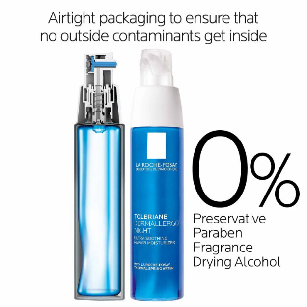 toleriane dermallergo night moisturizer crema idratante ultra-notturna testata su pelli soggette ad allergie