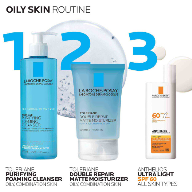 toleriane double repair matte face moisturizer per pelli grasse crema idratante viso quotidiana per pelli grasse