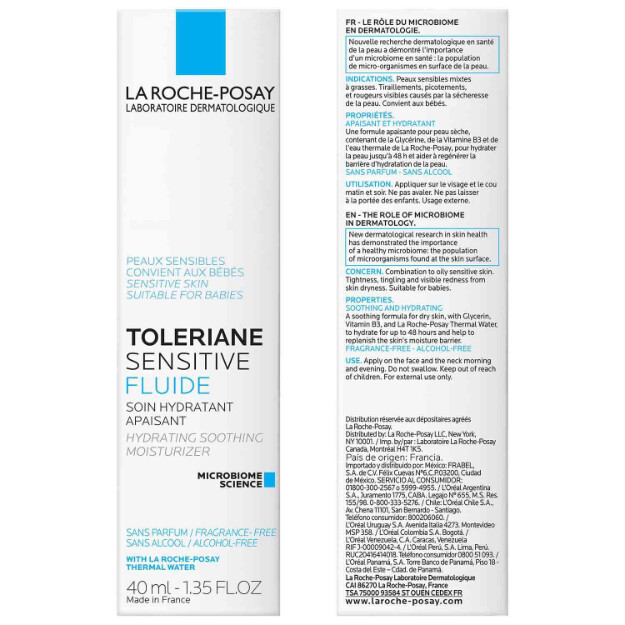 toleriane fluide crema idratante senza olio crema idratante leggera per pelle sensibile