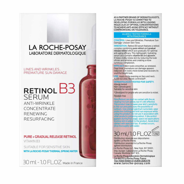 siero al retinolo puro retinol b3 siero dermatologico anti-età al retinolo puro. formula testata contro le allergie
