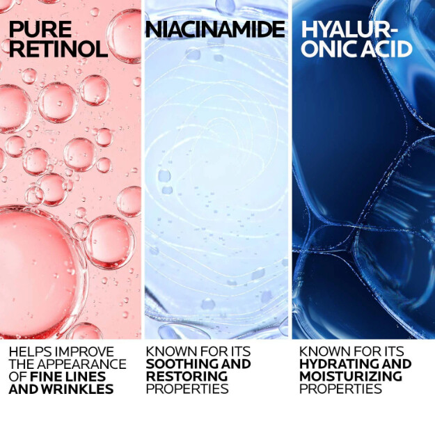 siero al retinolo puro retinol b3 siero dermatologico anti-età al retinolo puro. formula testata contro le allergie
