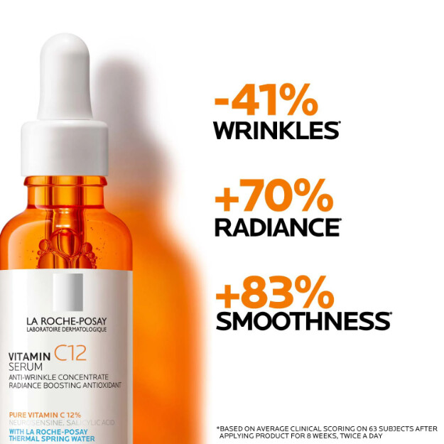 siero alla vitamina c12 siero dermatologico anti-età al 12 di vitamina c pura. formula testata contro le allergie