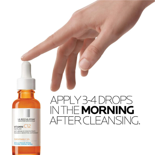 siero alla vitamina c12 siero dermatologico anti-età al 12 di vitamina c pura. formula testata contro le allergie