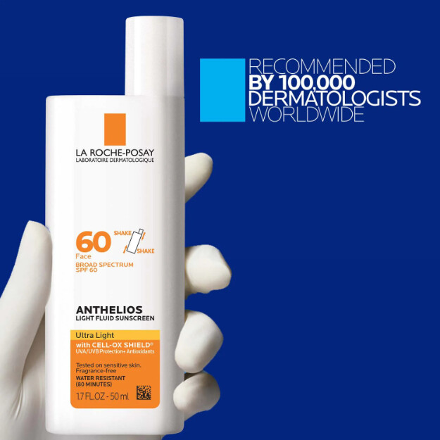 anthelios ultra light fluid facial sunscreen spf 60 crema solare viso leggera