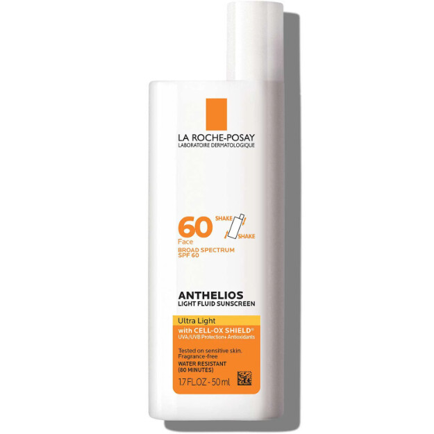 anthelios ultra light fluid facial sunscreen spf 60 crema solare viso leggera