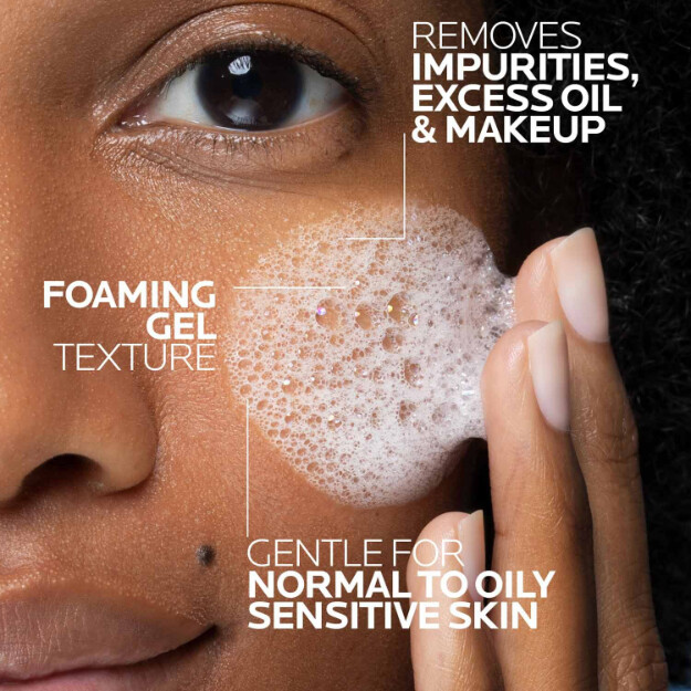 toleriane detergente viso schiumogeno purificante detergente viso clinicamente testato e raccomandato dai dermatologi per pelli da normali a grasse