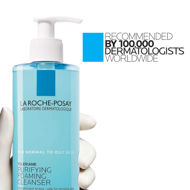 toleriane detergente viso schiumogeno purificante detergente viso clinicamente testato e raccomandato dai dermatologi per pelli da normali a grasse