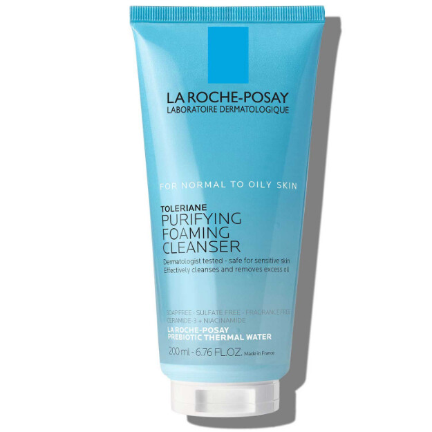 toleriane detergente viso schiumogeno purificante detergente viso clinicamente testato e raccomandato dai dermatologi per pelli da normali a grasse